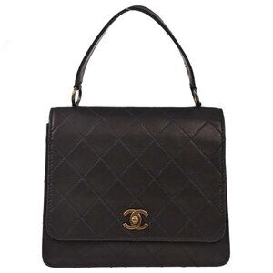 Chanel Black Lambskin Handbag 78572